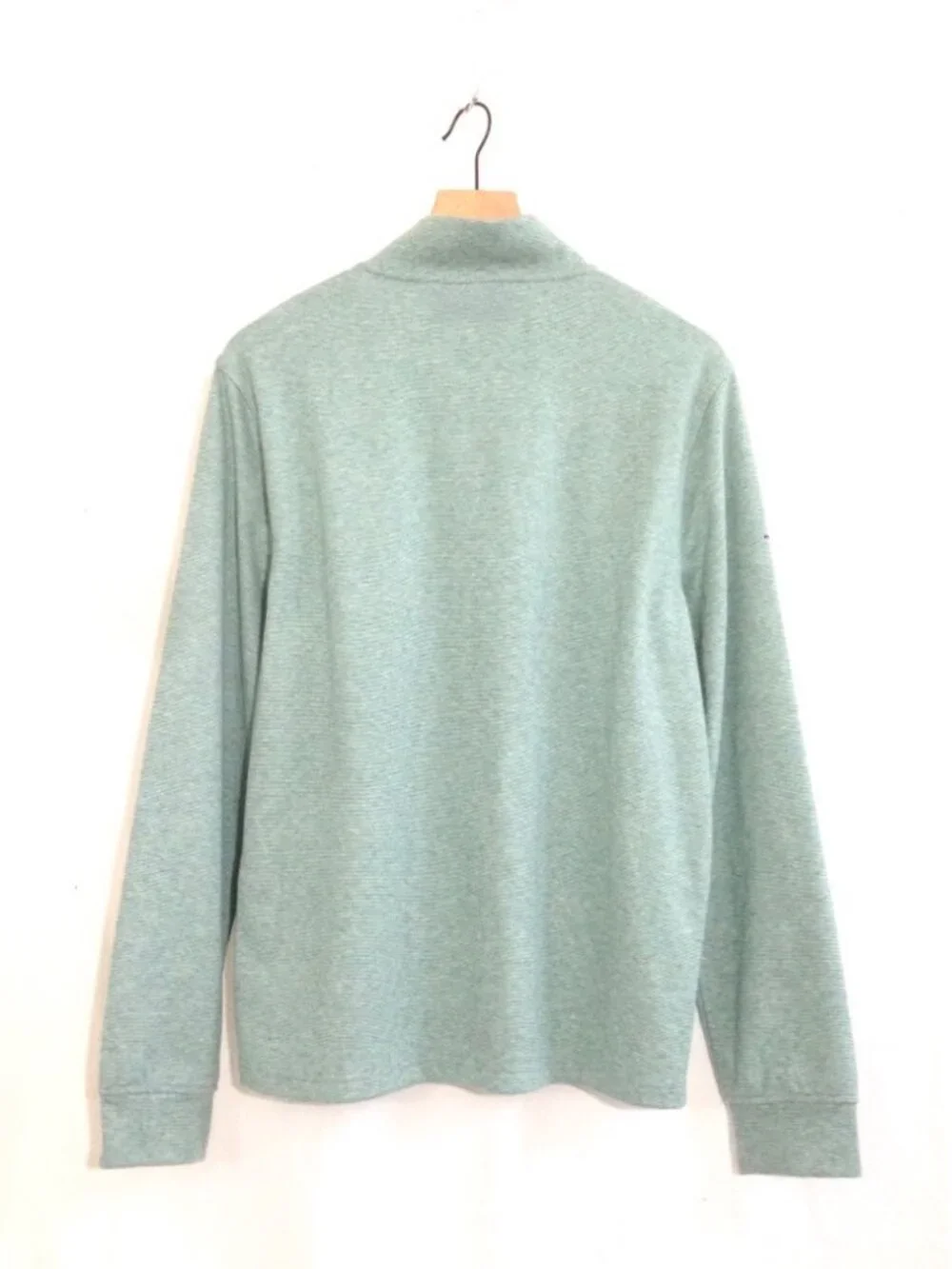 J.Crew Men’s Soft-knit, Half-zip Pullover Fall 26 Sample in Heather Teal-Med-NWT